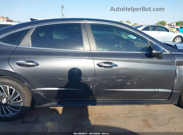 KMHL54JJ8NA037968 2022 HYUNDAI SONATA HYBRID Gray უკანა სალონის ხედი