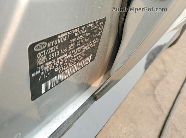 KMHL64JA0SA452162 2025 HYUNDAI SONATA Silver Вид підкапотного простору