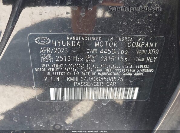 KMHL64JA0SA508875 2025 HYUNDAI SONATA Dark Blue Engine compartment view