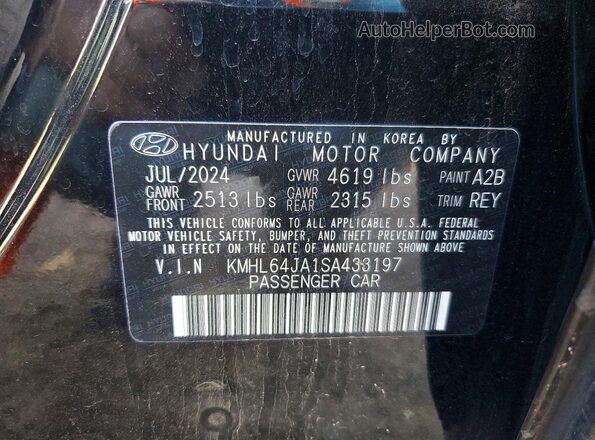 KMHL64JA1SA433197 2025 HYUNDAI SONATA Black ძრავის განყოფილების ხედი