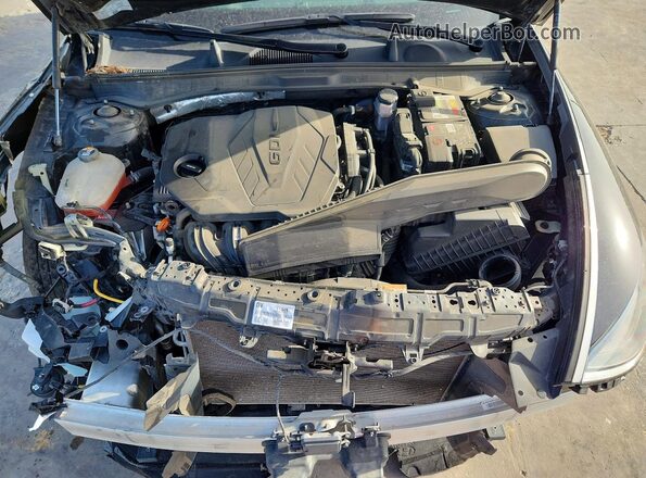 KMHL64JA2MA147457 2021 HYUNDAI SONATA Black Вид задньої частини салону