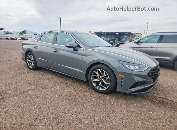 KMHL64JA2MA164176 2021 HYUNDAI SONATA Серый Передняя правая четверть