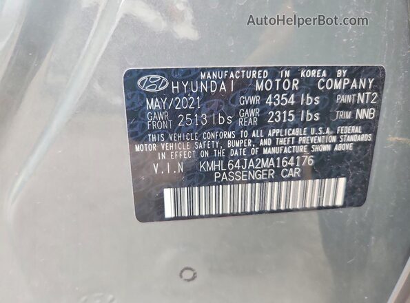 KMHL64JA2MA164176 2021 HYUNDAI SONATA Серый Вид подкапотного пространства