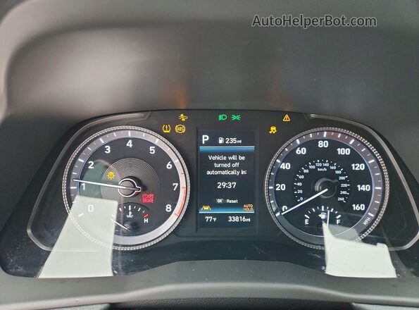 KMHL64JA2PA280417 2023 HYUNDAI SONATA Silver Вид щитка приладів