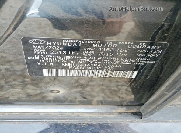 KMHL64JA2RA413843 2024 HYUNDAI SONATA Gray Շարժիչի բաժամունքի տեսք