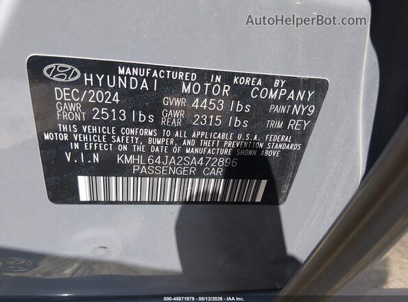 KMHL64JA2SA472896 2025 HYUNDAI SONATA Champagne Շարժիչի բաժամունքի տեսք