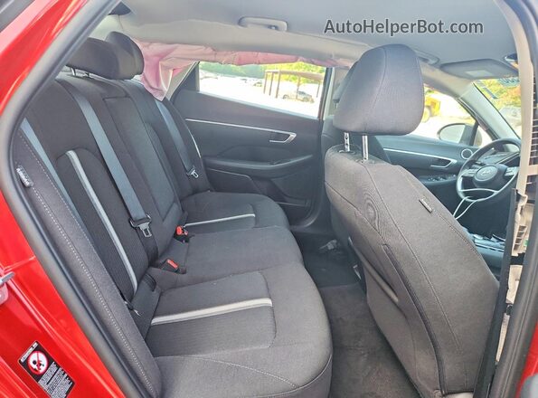 KMHL64JA3MA144843 2021 HYUNDAI SONATA Red Vista de los asientos traseros