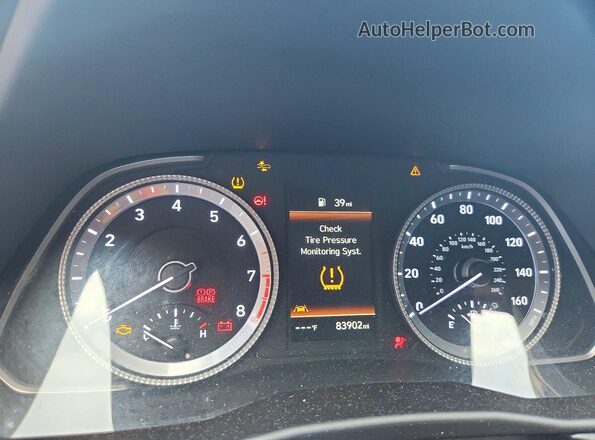 KMHL64JA3MA144843 2021 HYUNDAI SONATA Red Vista del cuadro de instrumentos