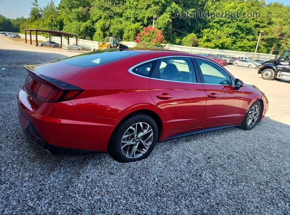 KMHL64JA3MA144843 2021 HYUNDAI SONATA Red Trasero derecho
