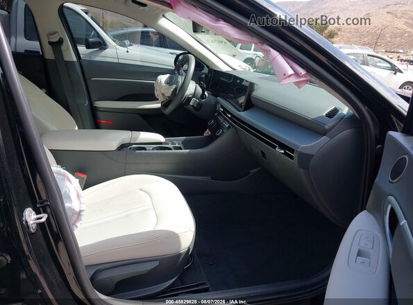 KMHL64JA3RA381159 2024 HYUNDAI SONATA Black წინა სალონის ხედი