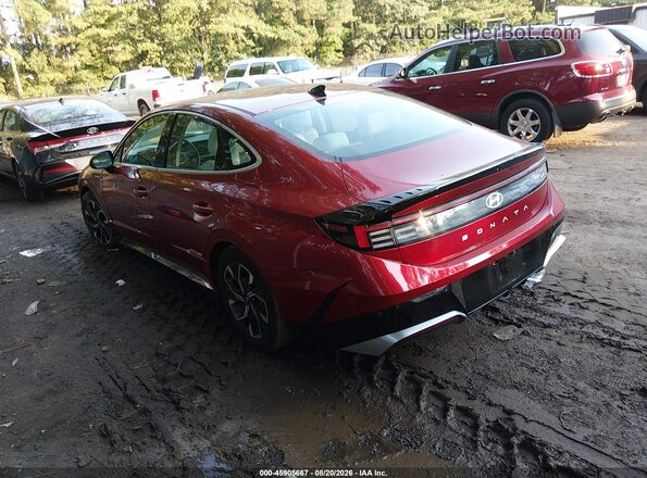 KMHL64JA3SA437333 2025 HYUNDAI SONATA (U.S.) Red Trasero izquierdo