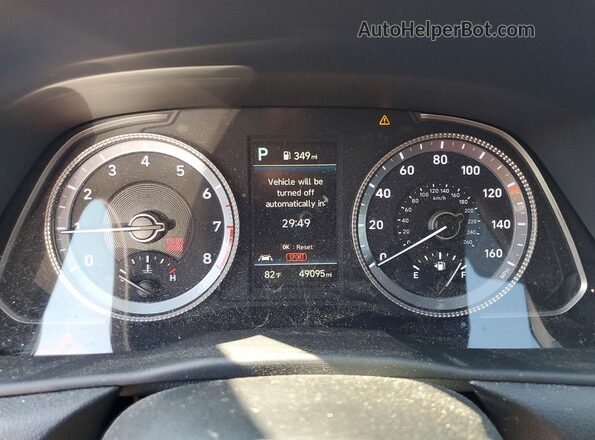 KMHL64JA4PA347714 2023 HYUNDAI SONATA Black Instrument cluster view