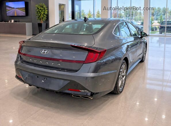 KMHL64JA5MA145945 2021 HYUNDAI SONATA Gray Widok z tyłu