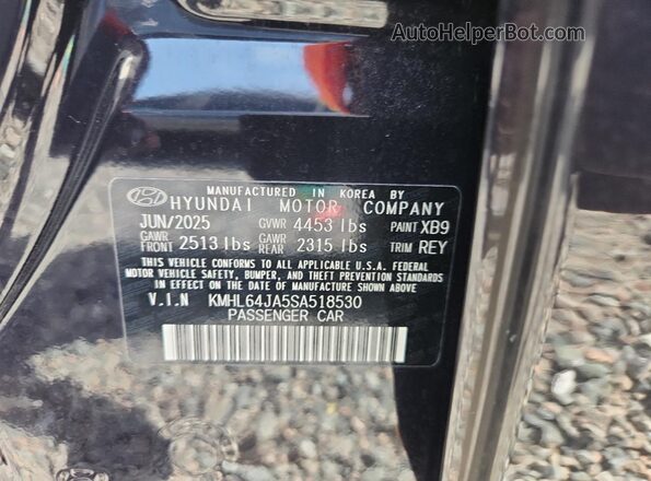 KMHL64JA5SA518530 2025 HYUNDAI SONATA Black Вид підкапотного простору