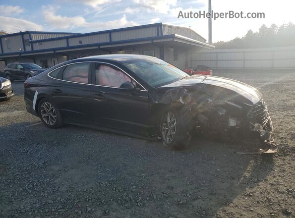KMHL64JA6MA143041 2021 HYUNDAI SONATA Black Передня права чверть