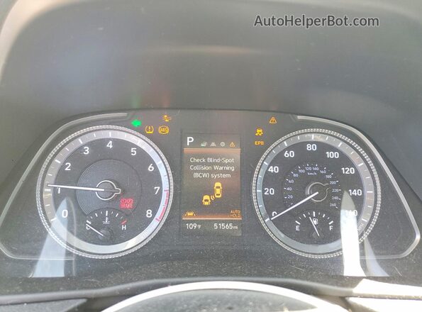 KMHL64JA6MA166433 2021 HYUNDAI SONATA Белый Вид щитка приборов