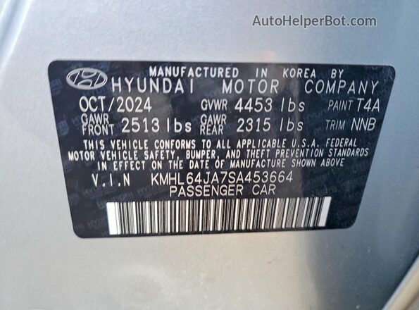 KMHL64JA7SA453664 2025 HYUNDAI SONATA Silver ძრავის განყოფილების ხედი