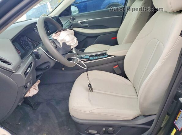 KMHL64JA8MA145938 2021 HYUNDAI SONATA Черный Вид салона спереди
