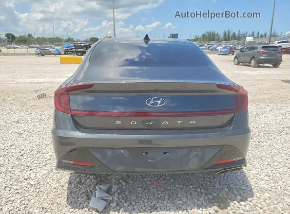 KMHL64JA8MA145938 2021 HYUNDAI SONATA Черный Вид сзади