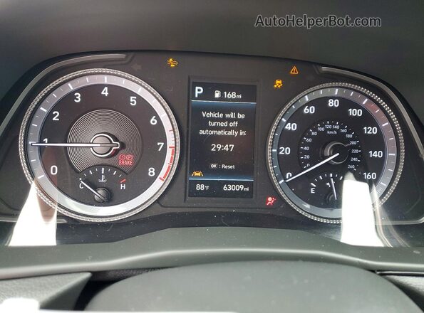 KMHL64JA8MA145938 2021 HYUNDAI SONATA Черный Вид щитка приборов