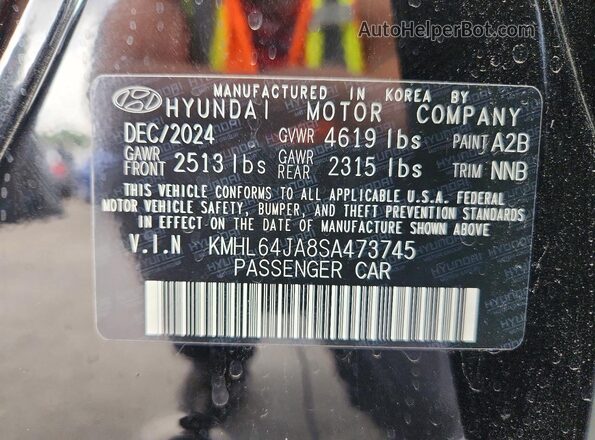 KMHL64JA8SA473745 2025 HYUNDAI SONATA Black Vista del compartimento del motor