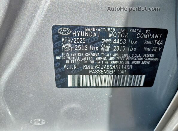 KMHL64JA8SA511488 2025 HYUNDAI SONATA Silver Engine compartment view