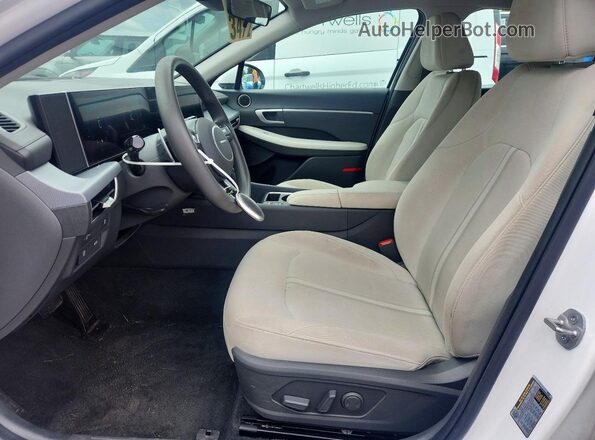 KMHL64JA9SA457828 2025 HYUNDAI SONATA White წინა სალონის ხედი