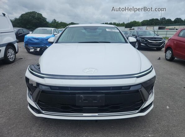 KMHL64JA9SA457828 2025 HYUNDAI SONATA White VIN კოდის სტიკერის ხედი