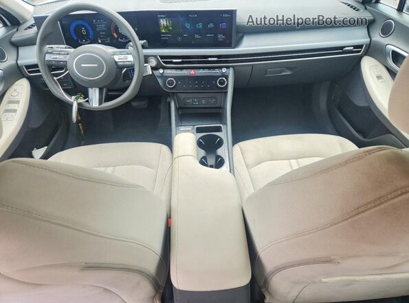 KMHL64JA9SA457828 2025 HYUNDAI SONATA White წინა პანელის ხედი