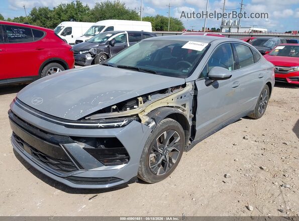 KMHL64JA9SA467534 2025 HYUNDAI SONATA Gray წინა მარცხენა ხედი სამი მეოთხედიდან