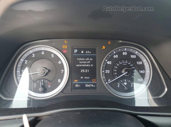KMHL64JAXMA150641 2021 HYUNDAI SONATA Silver ხელსაწყოთა პანელის ხედი