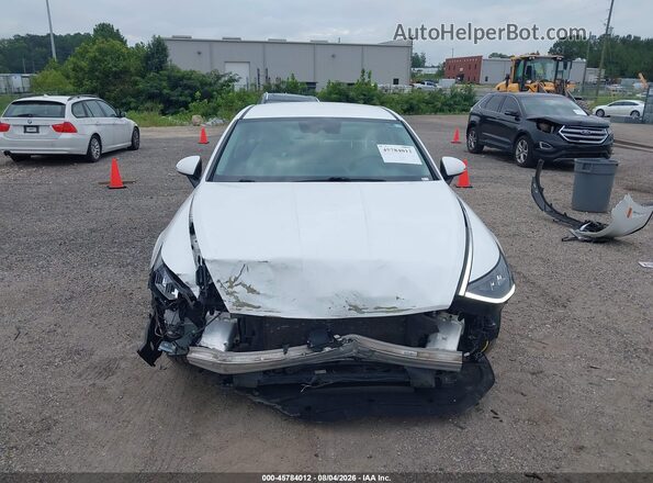 KMHL64JAXMA161641 2021 HYUNDAI SONATA White უკანა სალონის ხედი