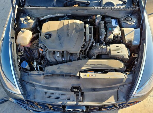 KMHL64JAXMA166953 2021 HYUNDAI SONATA Gray Вид задньої частини салону