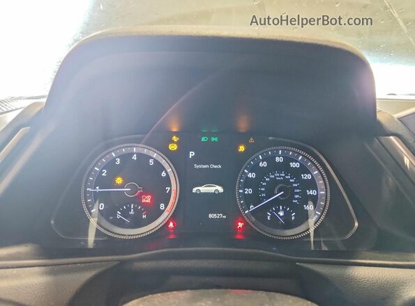 KMHL64JAXNA215599 2022 HYUNDAI SONATA Серый Вид щитка приборов