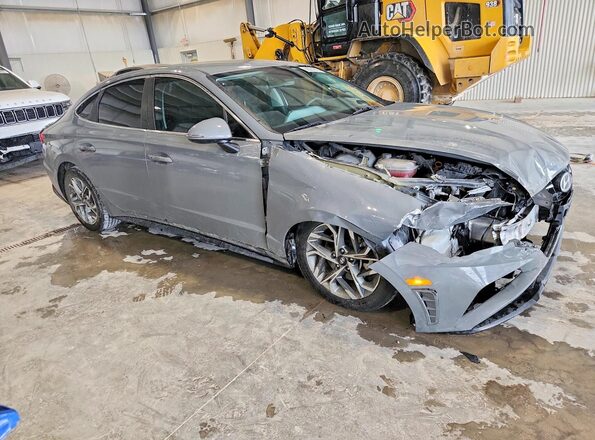 KMHL64JAXNA215599 2022 HYUNDAI SONATA Серый Передняя правая четверть
