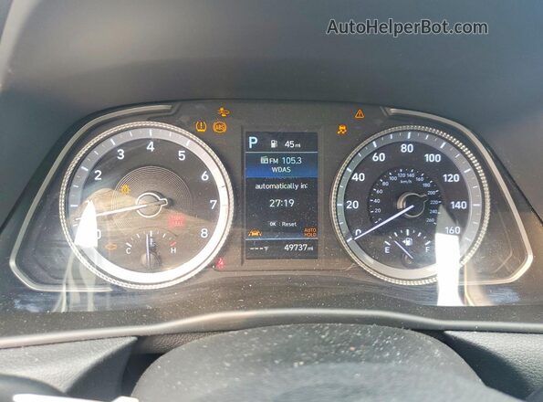 KMHL64JAXNA240275 2022 HYUNDAI SONATA Черный Вид щитка приборов