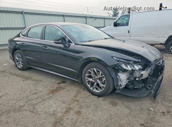 KMHL64JAXNA240275 2022 HYUNDAI SONATA Черный Передняя правая четверть