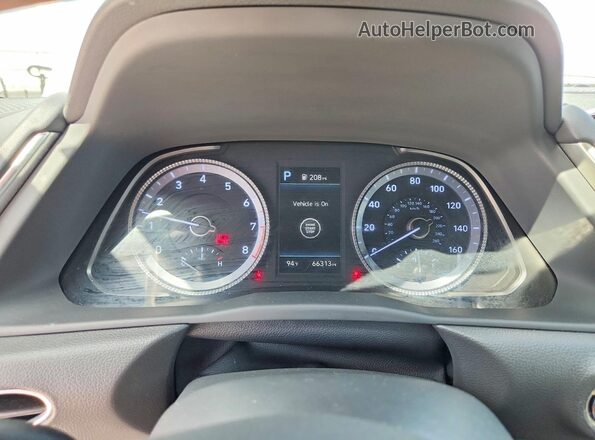 KMHL64JAXPA282044 2023 HYUNDAI SONATA White Widok zestawu wskaźników