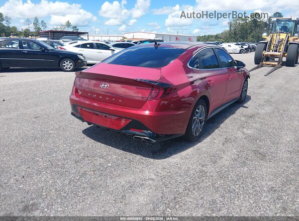 KMHL64JAXPA292394 2023 HYUNDAI SONATA Burgundy Tył prawy