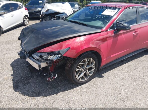 KMHL64JAXPA292394 2023 HYUNDAI SONATA Burgundy Widok wnętrza z tyłu