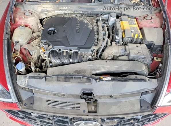 KMHL64JAXPA324339 2023 HYUNDAI SONATA Red Вид задньої частини салону