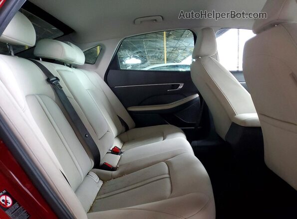 KMHL64JAXPA324339 2023 HYUNDAI SONATA Red Вид задніх сидінь