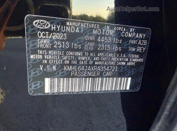 KMHL64JAXRA354721 2024 HYUNDAI SONATA Black 