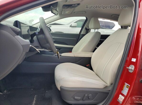 KMHL64JAXRA386391 2024 HYUNDAI SONATA Burgundy Vista interior delantera