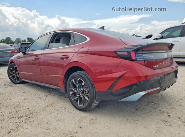 KMHL64JAXRA386391 2024 HYUNDAI SONATA Burgundy Trasero izquierdo
