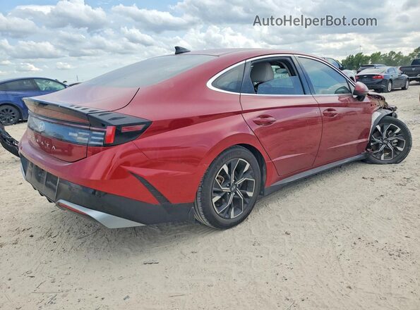 KMHL64JAXRA386391 2024 HYUNDAI SONATA Burgundy Trasero derecho