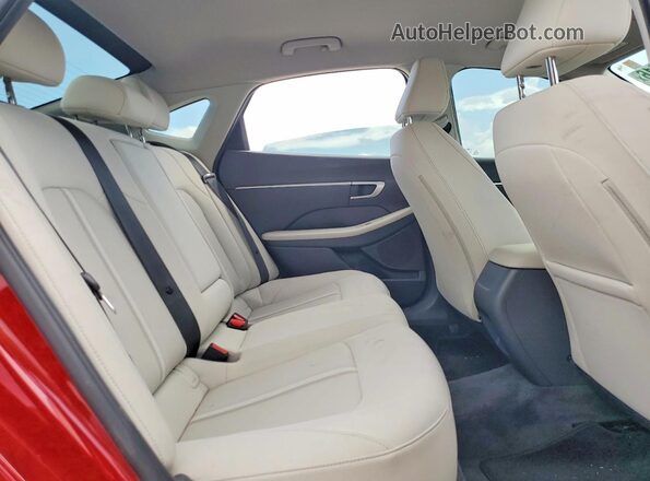 KMHL64JAXRA386391 2024 HYUNDAI SONATA Burgundy Vista de los asientos traseros