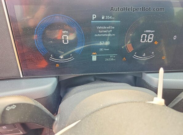 KMHL64JAXSA429116 2025 HYUNDAI SONATA White ხელსაწყოთა პანელის ხედი