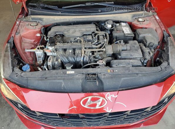 KMHLL4AG0MU142186 2021 HYUNDAI ELANTRA Red Սալոնի հետևի տեսք