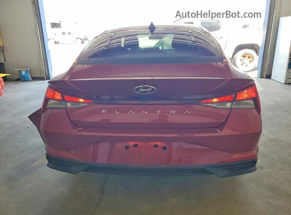 KMHLL4AG0MU142186 2021 HYUNDAI ELANTRA Red Հետևի տեսք